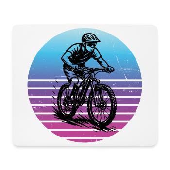 Ein Must Have für echte Mountainbike - Mousepad (Querformat) - Weiß - Vorne