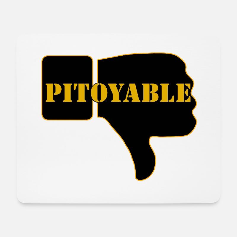 PITOYABLE - Tapis de souris (format paysage) - blanc