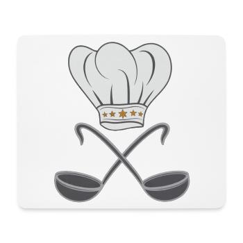Chef's hat, spoon - Mouse Pad (horizontal) - white - Front