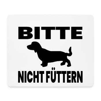 Dackel - Mousepad (Querformat) - Weiß - Vorne