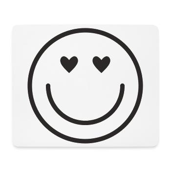 Sourire souri - Tapis de souris (format paysage) - blanc - Devant