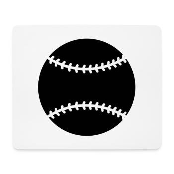 Baseball - Mousepad (Querformat) - Weiß - Vorne