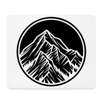Berge Symbol Felsen - Mousepad (Querformat) - Weiß - Vorne