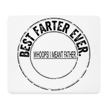 Bester Furzer Aller Zeiten – Ups, Ich Meinte Vater - Mousepad (Querformat) - Weiß - Vorne