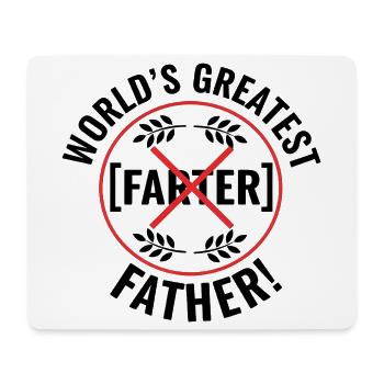 Bester Furzer Aller Zeiten – Ups, Ich Meinte Vater - Mousepad (Querformat) - Weiß - Vorne