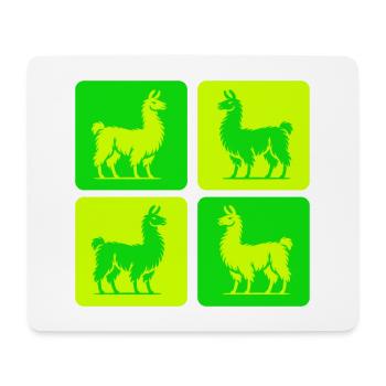 Llama Pop Art - Mouse Pad (horizontal) - white - Front