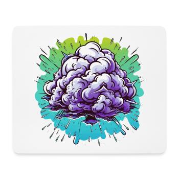 Purple Mist Ball Explosion - Mouse Pad (horizontal) - white - Front