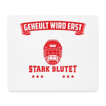 Hockey sur glace - Tapis de souris (format paysage) - blanc - Devant