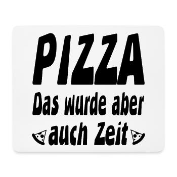 Pizza - Mousepad (Querformat) - Weiß - Vorne