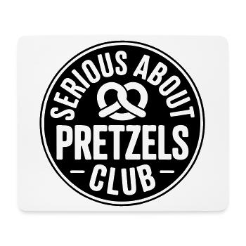 Brezel-Liebhaber Serious about Pretzels Bäcker - Mousepad (Querformat) - Weiß - Vorne