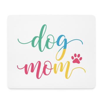 Maman de chien - Design coloré de maman de chien - Tapis de souris (format paysage) - blanc - Devant