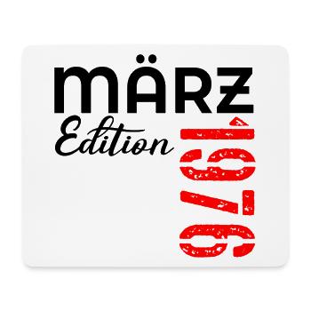 51. Geburtstag 1976 März - Mousepad (Querformat) - Weiß - Vorne