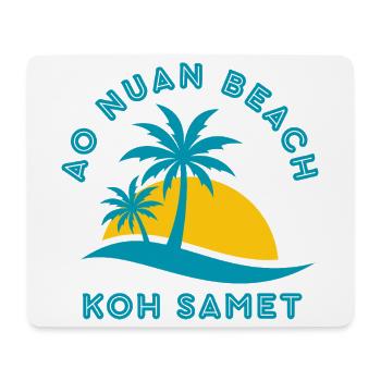 Koh Samet Palm Beach Sunset - Mouse Pad (horizontal) - white - Front