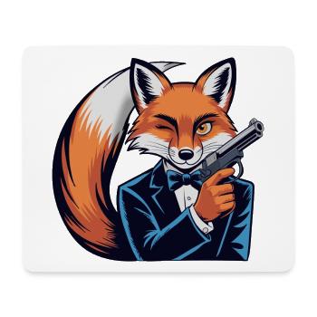 Fox Gentleman Pistol - Mouse Pad (horizontal) - white - Front