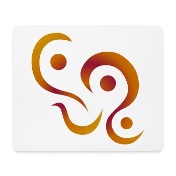 yoga_design_3 - Tapis de souris (format paysage) - blanc - Devant