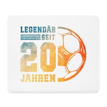 20th Birthday Football 20 Years Young Man - Mouse Pad (horizontal) - white - Front