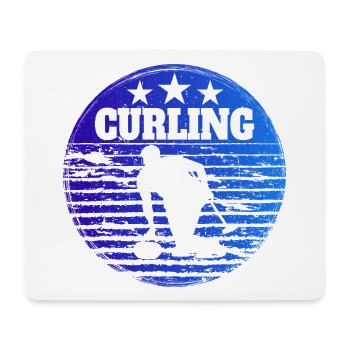 Curling Players Winter Sports Curling - Mouse Pad (horizontal) - white - Front