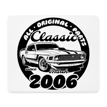 20th Birthday - Classic Musclecar 03/2006 - Mouse Pad (horizontal) - white - Front