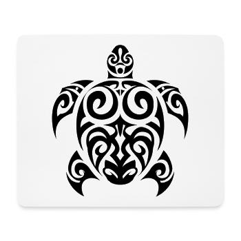 Meeresschildkröte - Mousepad (Querformat) - Weiß - Vorne