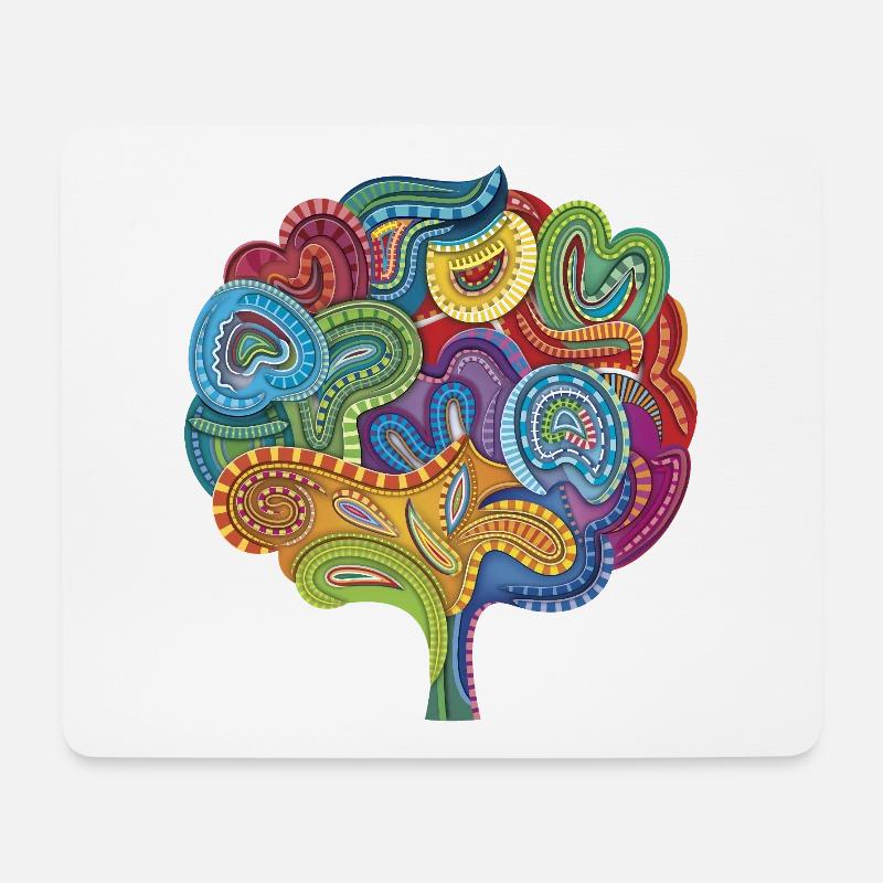 Blooming Coral - Mouse Pad (horizontal) - white