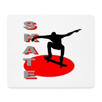 Skate - Mouse Pad (horizontal) - white - Front