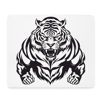 Gymnase Tiger - Tapis de souris (format paysage) - blanc - Devant