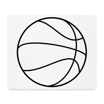 Basketball - Mousepad (Querformat) - Weiß - Vorne