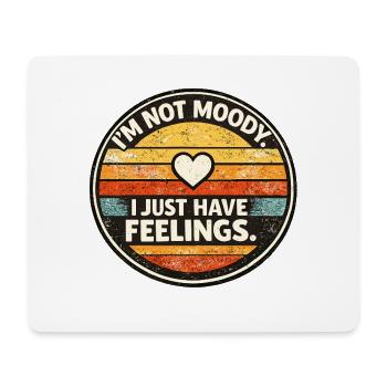 Non Moody Feelings Retro - Mouse Pad (horizontal) - white - Front