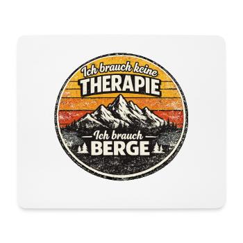 Montagnes au lieu de patch thérapeutique - Tapis de souris (format paysage) - blanc - Devant
