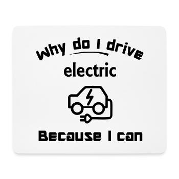 Electric cars and the mobile future - Mouse Pad (horizontal) - white - Front
