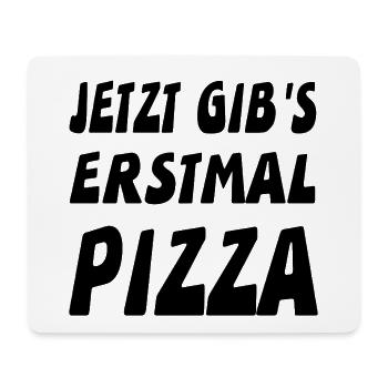 Pizza - Mousepad (Querformat) - Weiß - Vorne