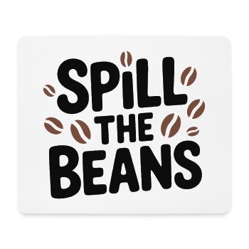 Spill the Beans Coffee Tee - Mouse Pad (horizontal) - white - Front