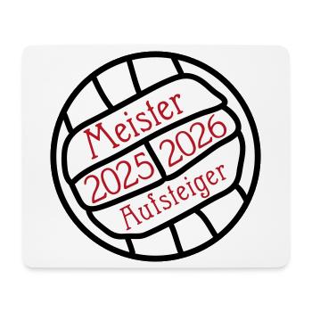 Champion and promoted team 2025/2026 - Mouse Pad (horizontal) - white - Front