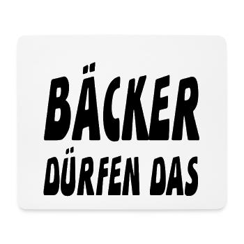 Bäcker - Mousepad (Querformat) - Weiß - Vorne