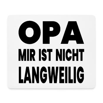 Opa - Mousepad (Querformat) - Weiß - Vorne