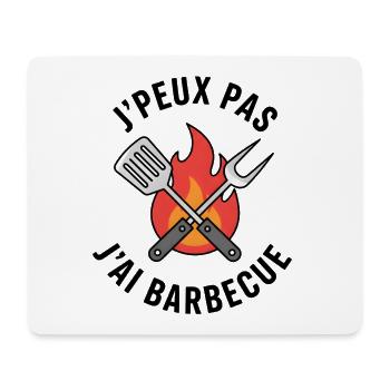 Flammengrill und Weichweichen-Werkzeuge - Mousepad (Querformat) - Weiß - Vorne
