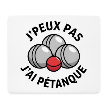 Jai Pétanque Boules Rire - Mousepad (Querformat) - Weiß - Vorne