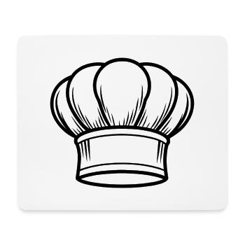 Chef hat - Mouse Pad (horizontal) - white - Front