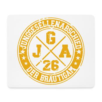  JGA 2026 Der Bräutigam Junggesellenabschied - Mousepad (Querformat) - Weiß - Vorne