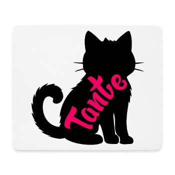 Katzen Tante - Mousepad (Querformat) - Weiß - Vorne
