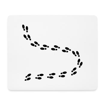 Pas - Tapis de souris (format paysage) - blanc - Devant