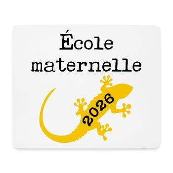 École Maternelle 2026 - Tapis de souris (format paysage) - blanc - Devant