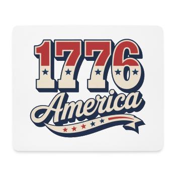 Amérique de 1776 - Tapis de souris (format paysage) - blanc - Devant