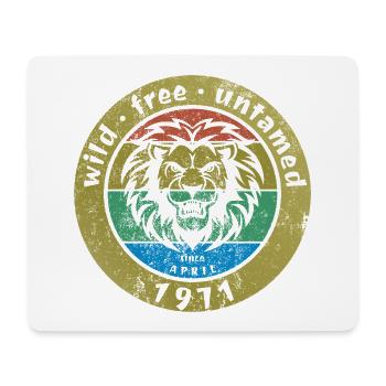 Sauvages, libres et indomptés depuis 04/1971 - Tapis de souris (format paysage) - blanc - Devant