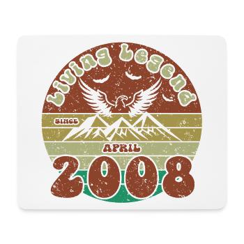 18. Geburtstag Living Legend since VIN 04/2008 - Mousepad (Querformat) - Weiß - Vorne