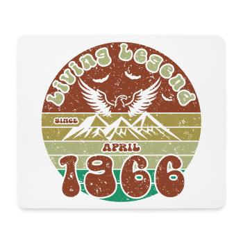 60th Birthday Living Legend since VIN 04/1966 - Mouse Pad (horizontal) - white - Front