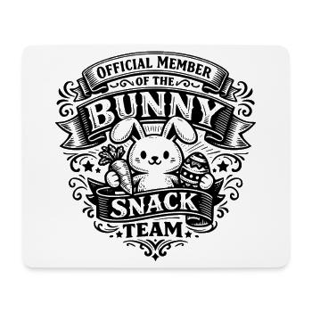 Official Member of the Bunny Snack Team - Mouse Pad (horizontal) - white - Front