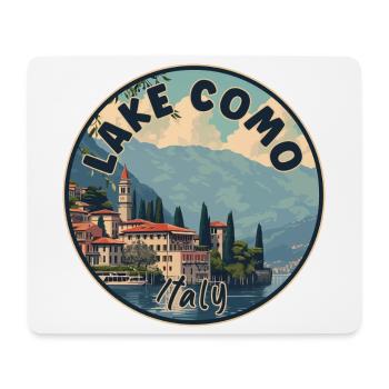Discover Majestic View of Lake Como In Italy - Mouse Pad (horizontal) - white - Front