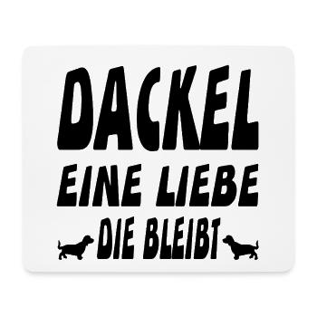 Dackel - Mousepad (Querformat) - Weiß - Vorne