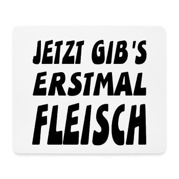 Fleisch - Mousepad (Querformat) - Weiß - Vorne